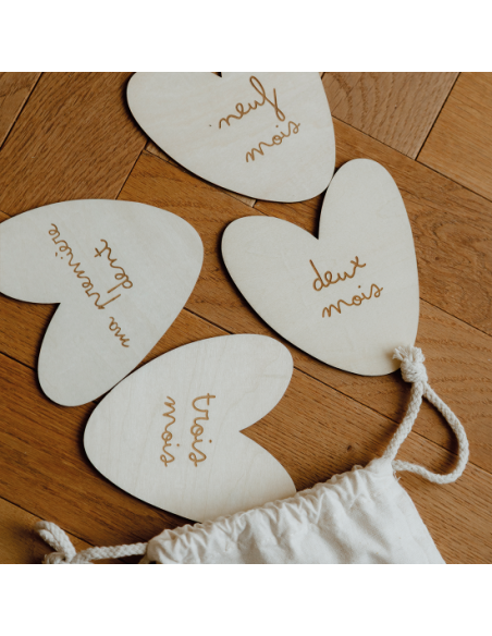 Cartes Étapes Cœurs - Bébé & Maman