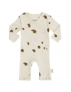 Combinaison pyjama croisé Prématuré en coton biologique...