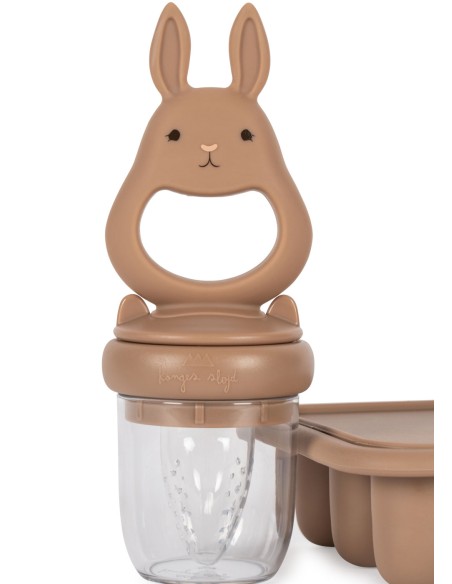 Tétine Grignoteuse et ses moules à congélation - Bunny Blush