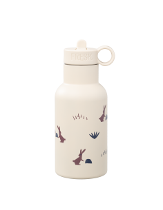 Gourde isotherme beige Lapin