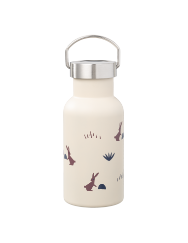 Gourde isotherme beige Lapin