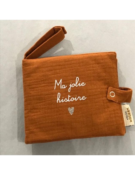 Album photo en Tissu - Gaze Caramel - Ma Jolie Histoire