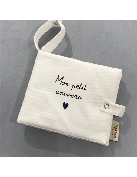 Album photo en Tissu - Gaze Blanc - Mon Petit Univers