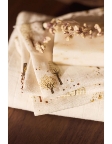 Lot de 3 Mini Langes Tiny Park