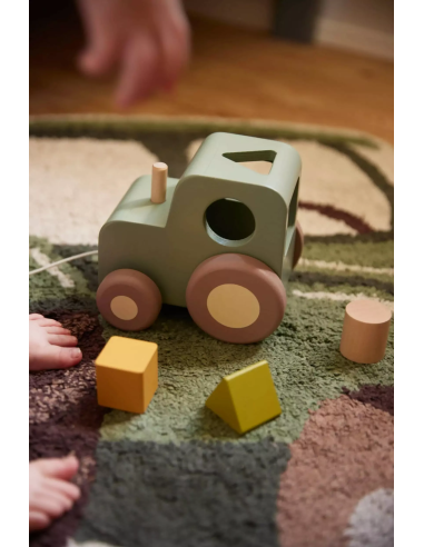 Tracteur en Bois à Tirer - Filibabba