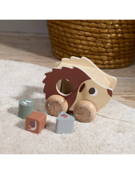 Hérisson en Bois à Tirer - Filibabba