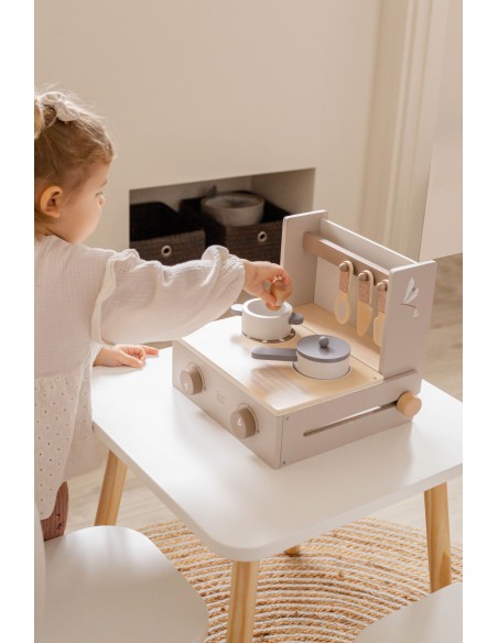 Petite Cuisine Pliable en Bois Olive - Label Label