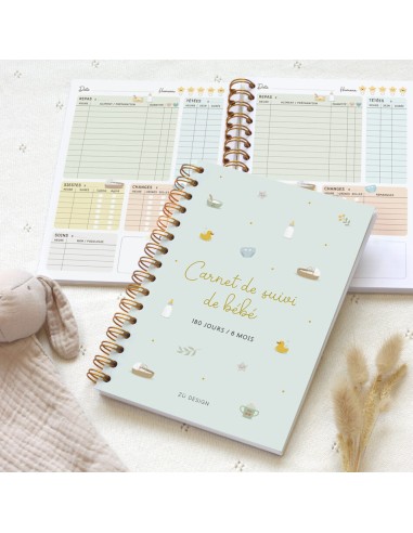 Carnet de Suivi de Bébé - Les 6 Premiers Mois Zü