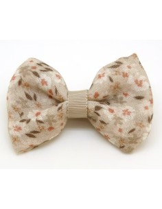 Barrette Gros Nœud Fleurie Imprimé - Royaume des Filles