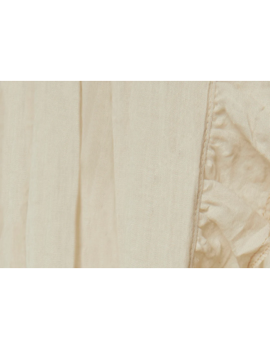 Ciel de lit Blanc Nougat à volants