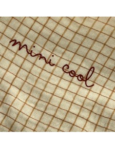 Bavoir Bandana Gaze & Bambou Petits Carreaux 2