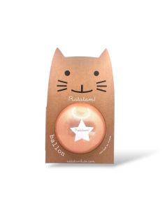 Ballon Pailleté Cuivre Chat 15 cm - Ratatam