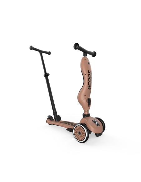 Push and Go - Porteur 2 en 1 évolutif en trottinette 1 à 5 ans Mocha