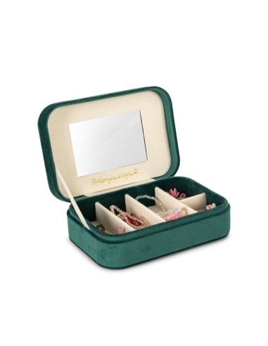 Boite à Bijoux Emeraude et sa Parure en perles