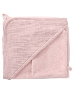 Cape de bain & Gant de toilette Coton Bambou Pétale