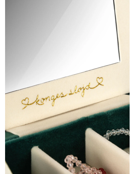 Boite à Bijoux Emeraude et sa Parure en perles