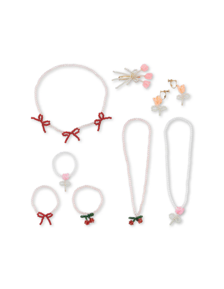 Boite à Bijoux Emeraude et sa Parure en perles