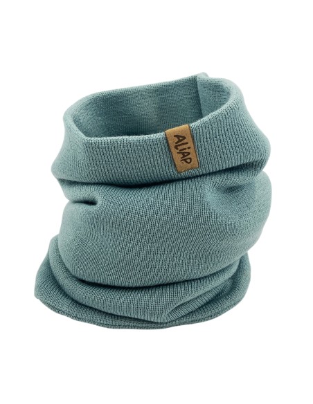Tour de cou Snood Loan Vert en Laine de Mérinos