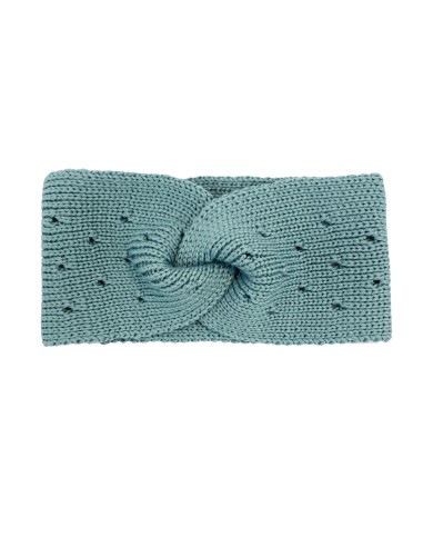 Bandeau Headband Chaud Ysée en mérinos - Vert
