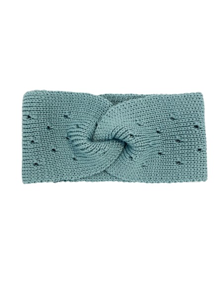 Bandeau Headband Chaud Ysée en mérinos - Vert
