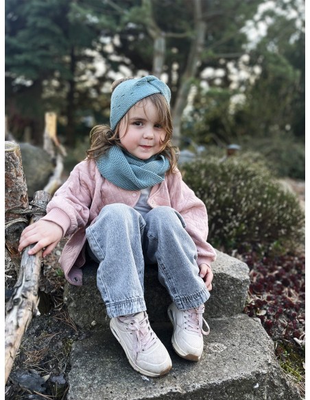 Bandeau Headband Chaud Ysée en mérinos - Vert