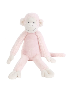 Peluche Singe Mickey Rose Moyenne