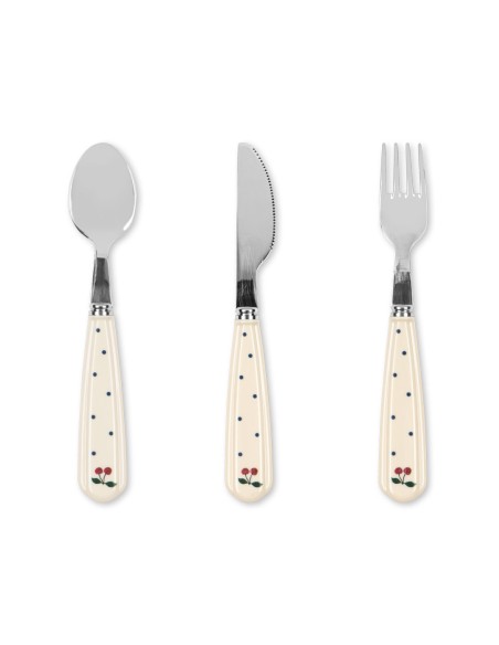 Set de petits couverts Inox Navy Dots