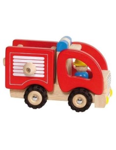 Petit Camion de Pompier en Bois - Goki