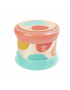 Tambour pour bébé en bois Turquoise