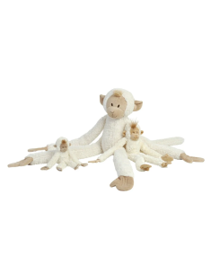 Grande Peluche Singe Ivoire - Hanging Monkey 2