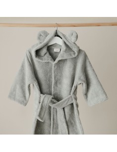 Peignoir de bain en coton biologique Vert 2