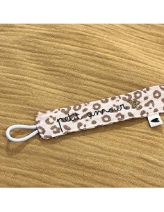 Attache Tétine Léopard Petit Amour 2