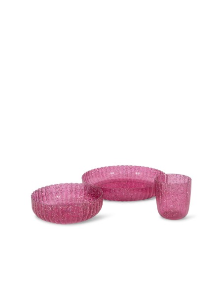 Set de vaisselle enfant pour le repas Glitter Sparkling Sangria