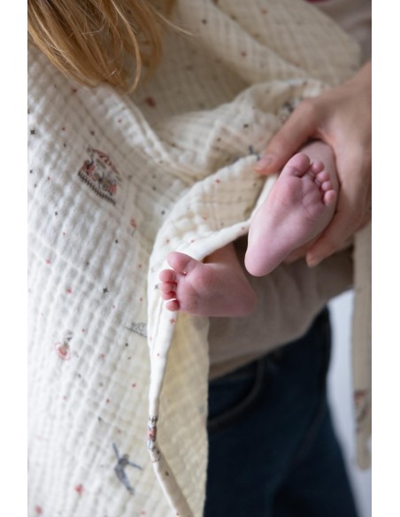 Lot de 3 Langes assortis Carousel