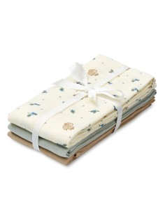 Lot de 3 Langes assortis Blueberries