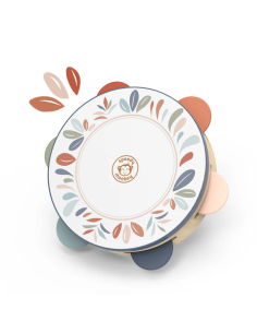 Tambourin en Bois Coloré 2