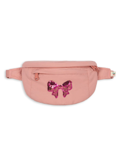 Sac Banane Nœud à Sequins Rose