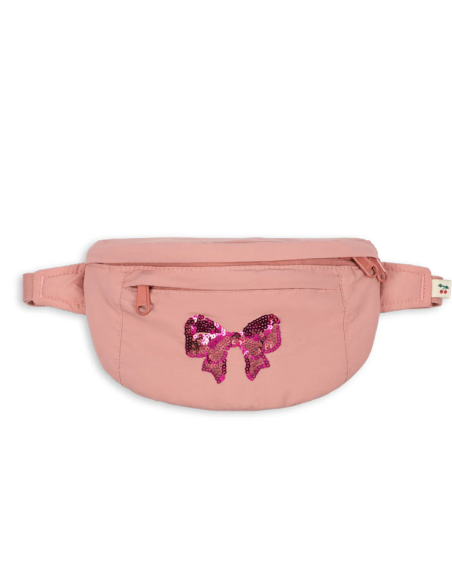 Sac Banane Nœud à Sequins Rose