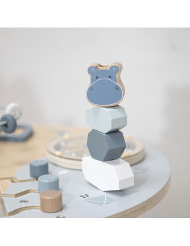 Table Multi-Activités enfant en Bois Bleue -...