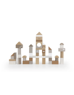 Jeu de Construction Nougat - Set de 50 blocs en Bois...