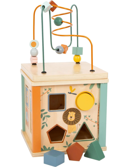 Cube d'Activité en Bois - Safari