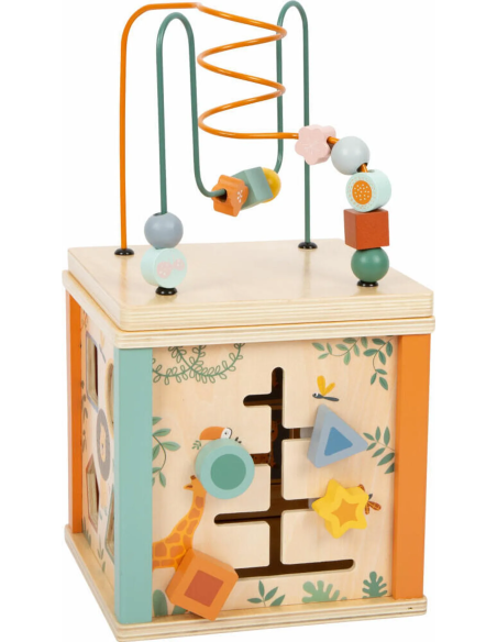 Cube d'Activité en Bois - Safari