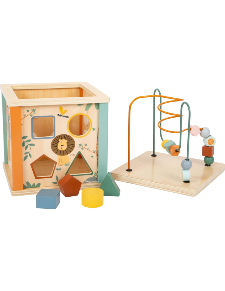 Cube d'Activité en Bois - Safari