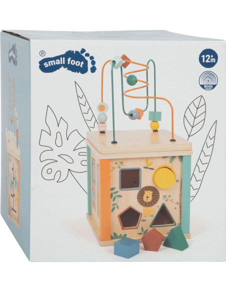 Cube d'Activité en Bois - Safari