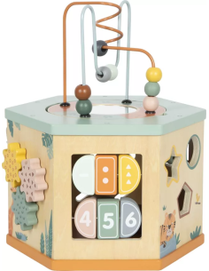 Cube d'Activité en Bois - Heptagone - Safari 2