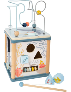 Cube d'Activité en Bois - Monde Sous Marin