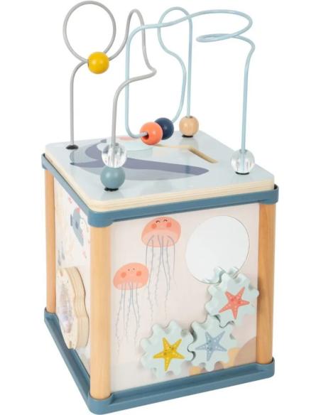 Cube d'Activité en Bois - Monde Sous Marin