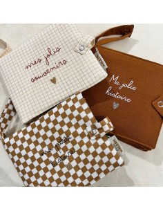 Album photo en Tissu - Gaze à Petits Carreaux - Mes Jolis... 2