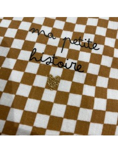 Album photo en Tissu - Gaze Damiers - Ma Petite Histoire 2