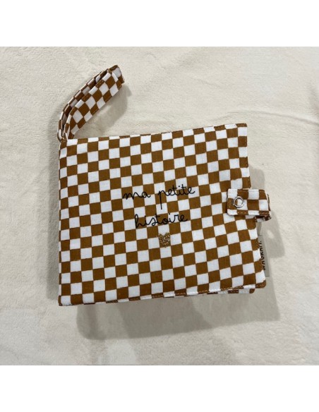 Album photo en Tissu - Gaze Damiers - Ma Petite Histoire